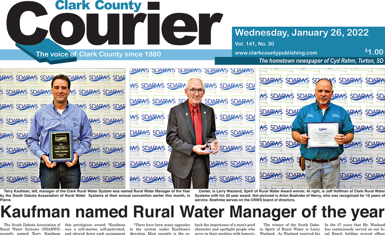 1-26-22 Courier Front Page