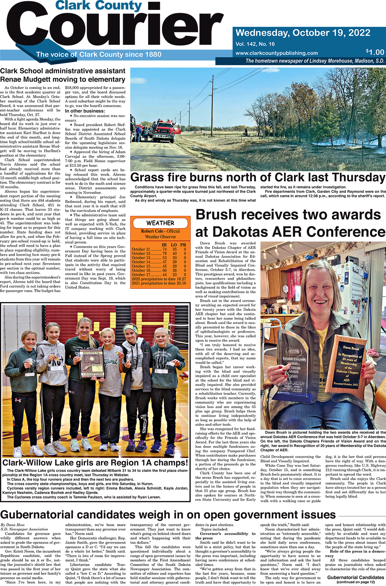 10-19-22 Courier front page