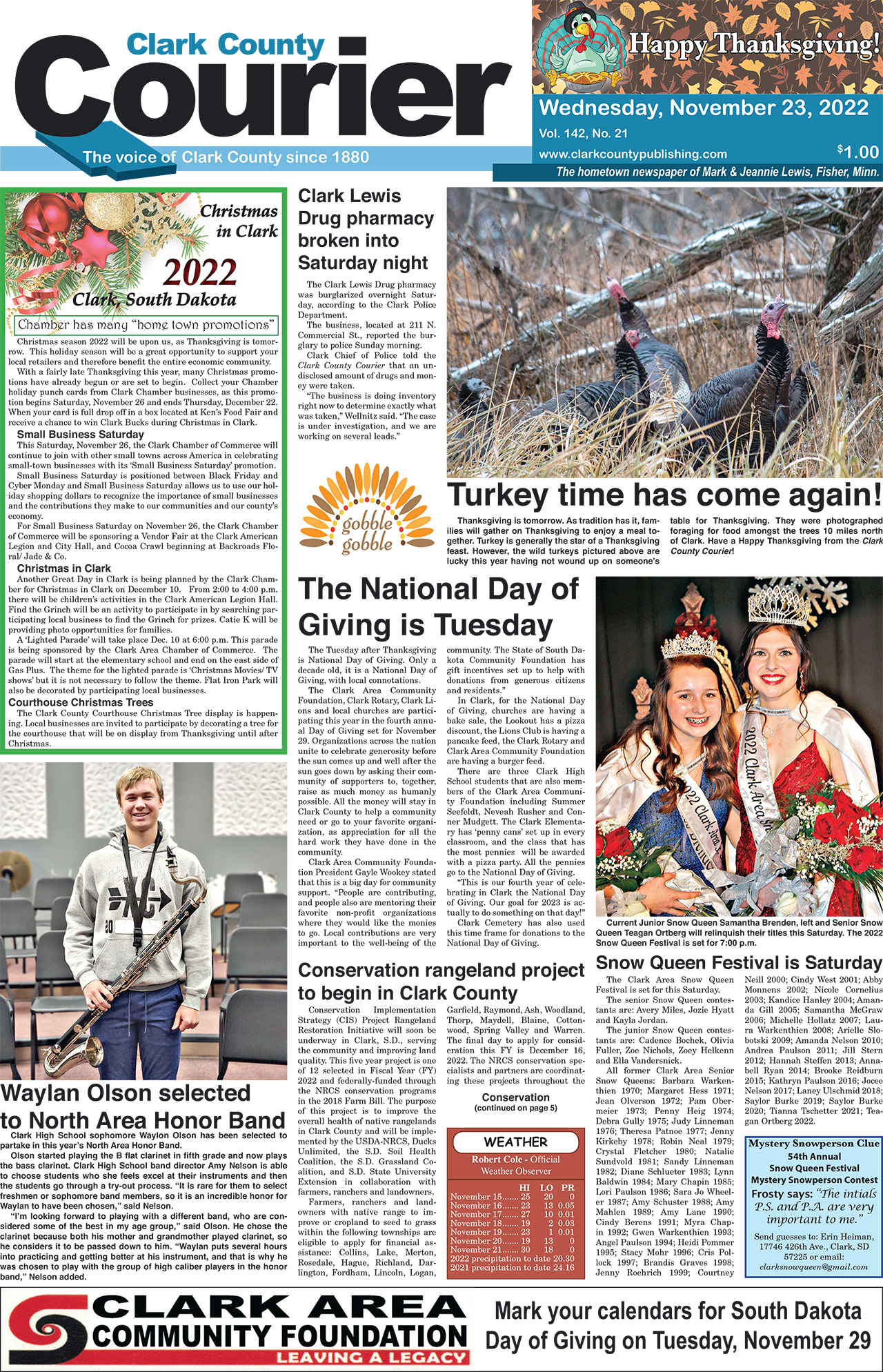 11-23-22 courier front page