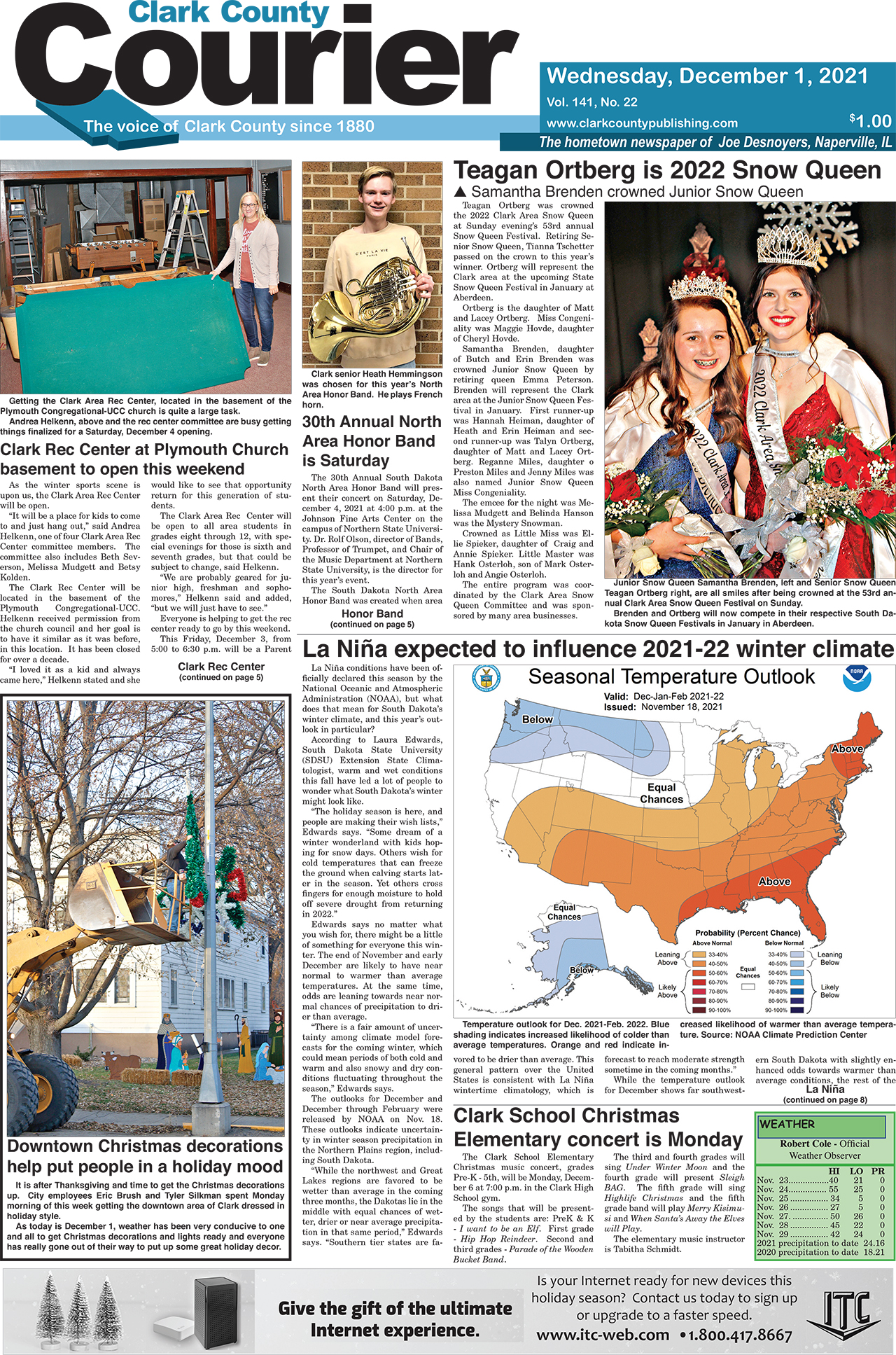 12-1 Courier front page