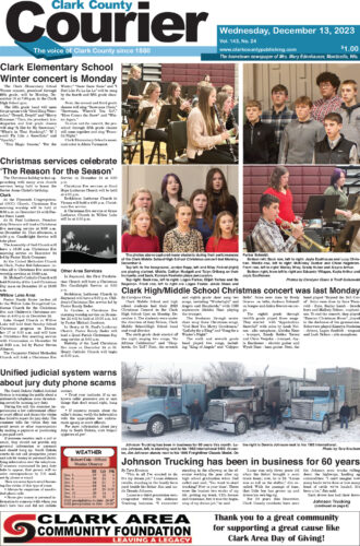 12-13-23 Clark County Courier front