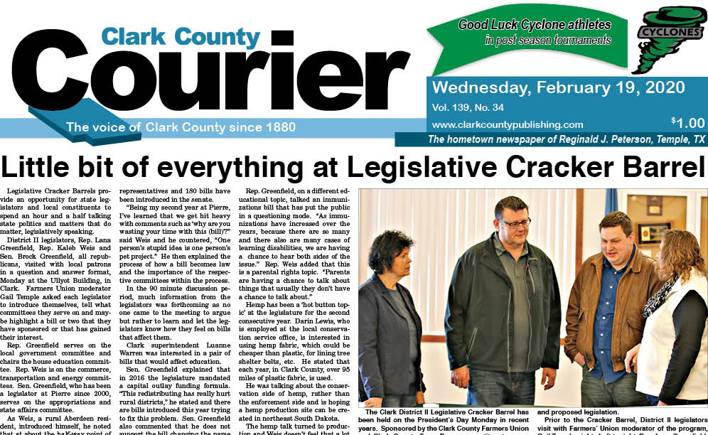 2-19 Clark Courier front crop