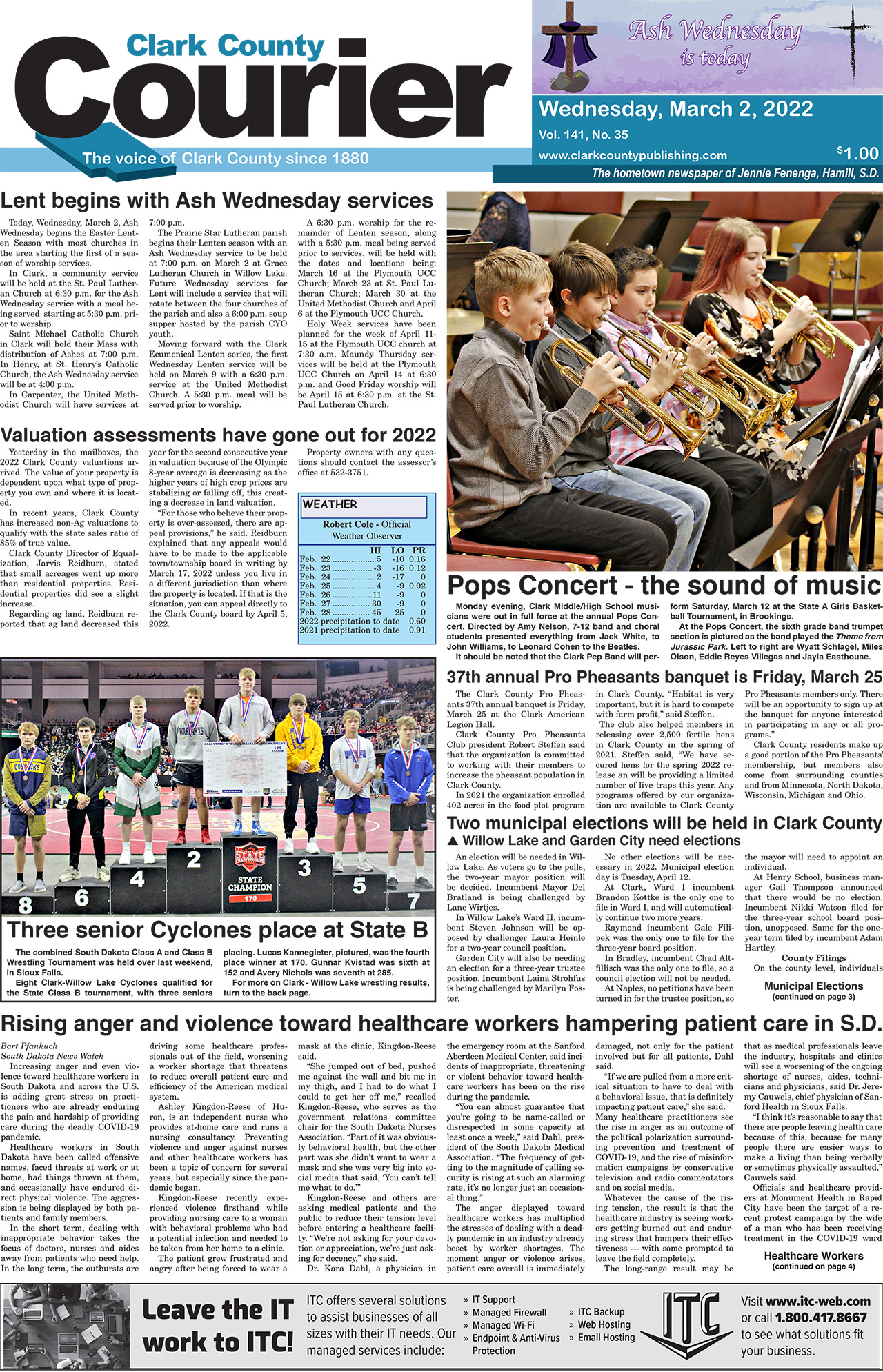 3-2-22 Courier front page