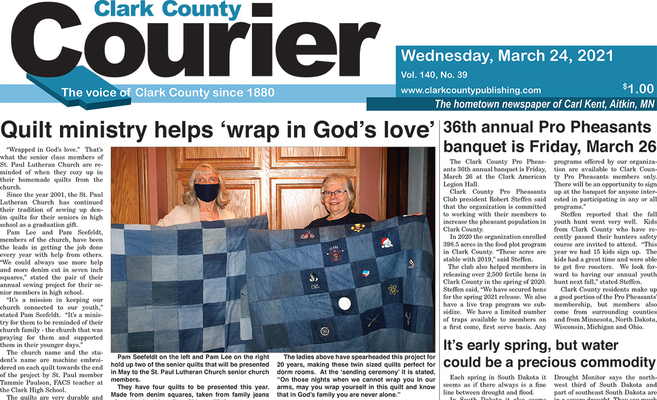 3-14-21 Courier Front Page Cropped