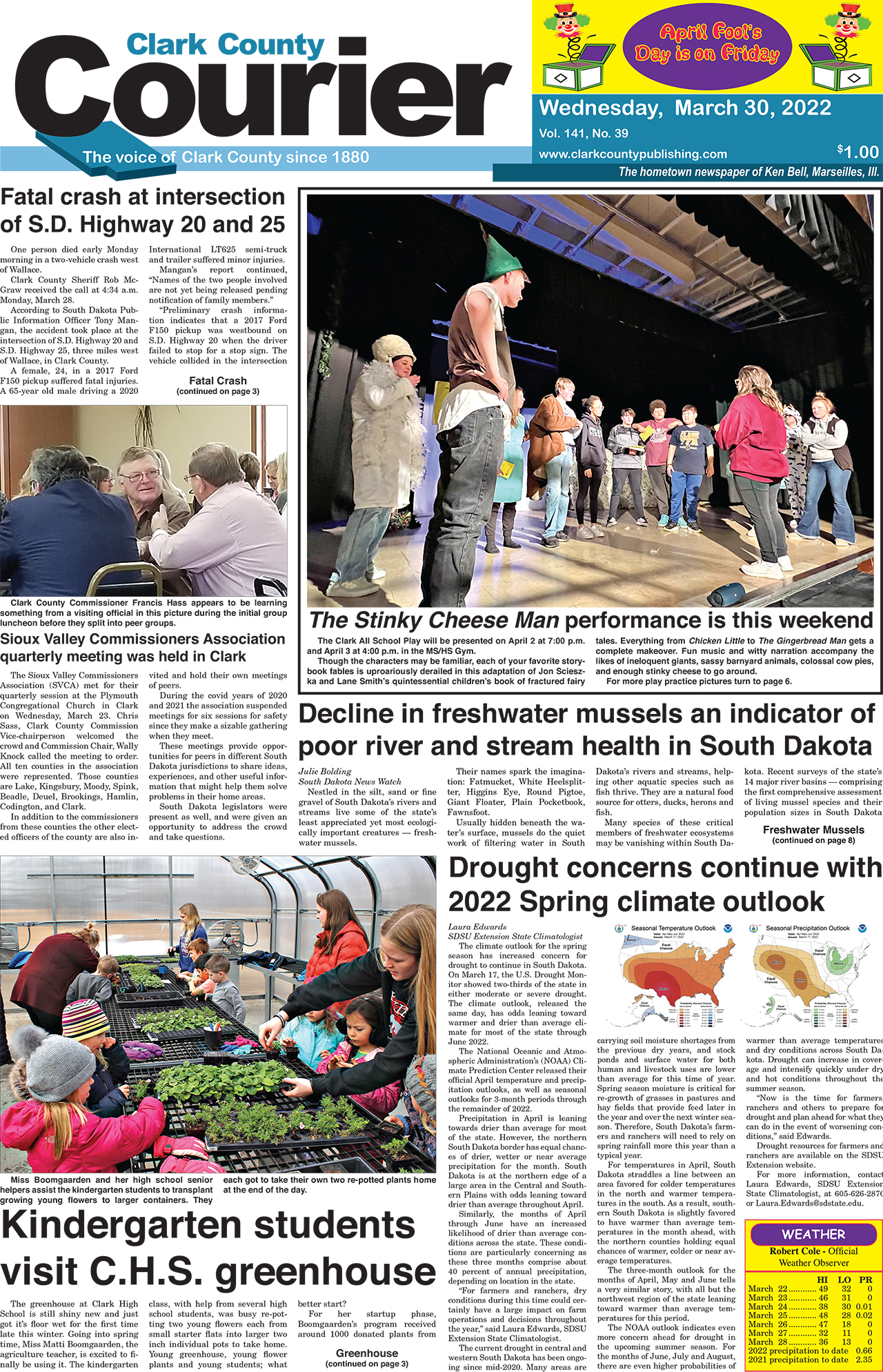 3-30-22 Courier front page