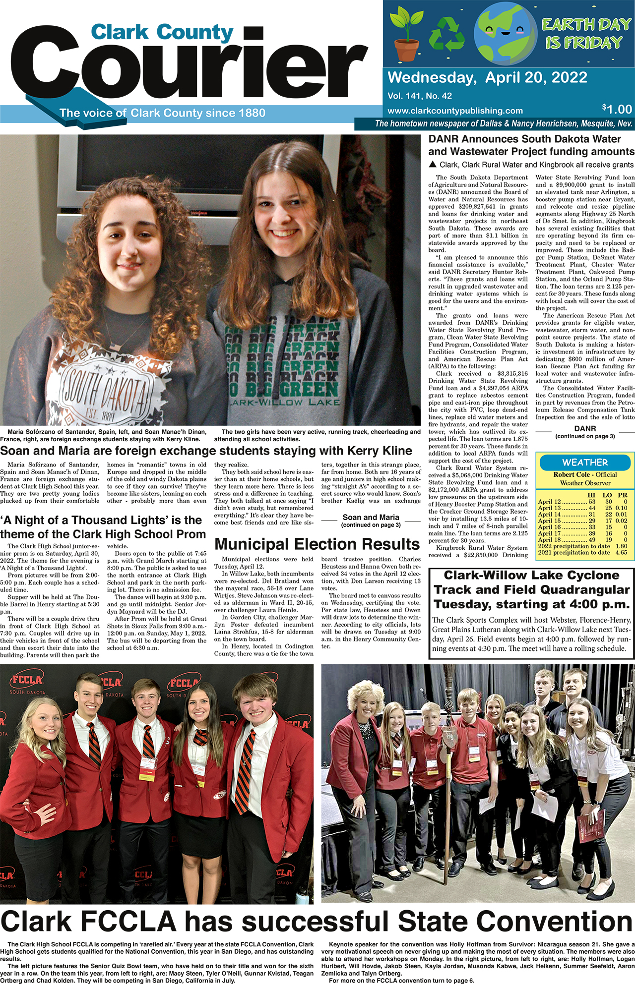 4-20-22 Courier front page