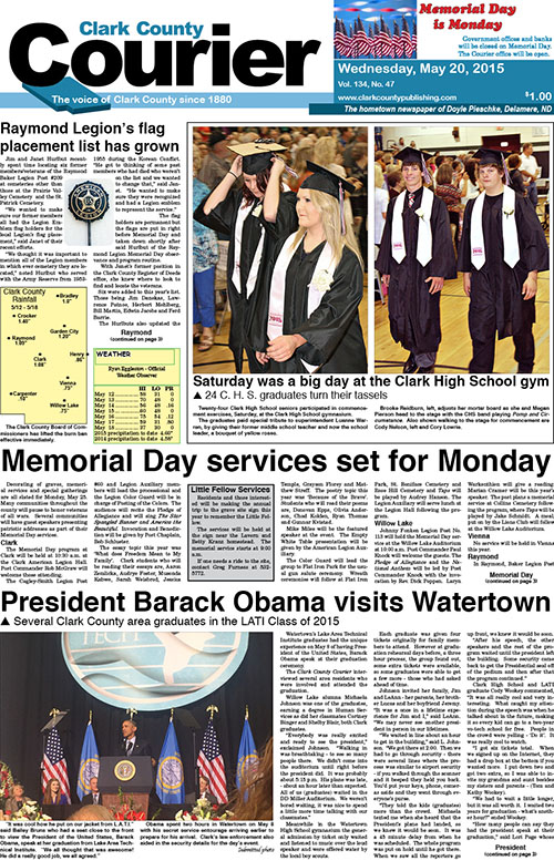 5-20 Clark Courier front page