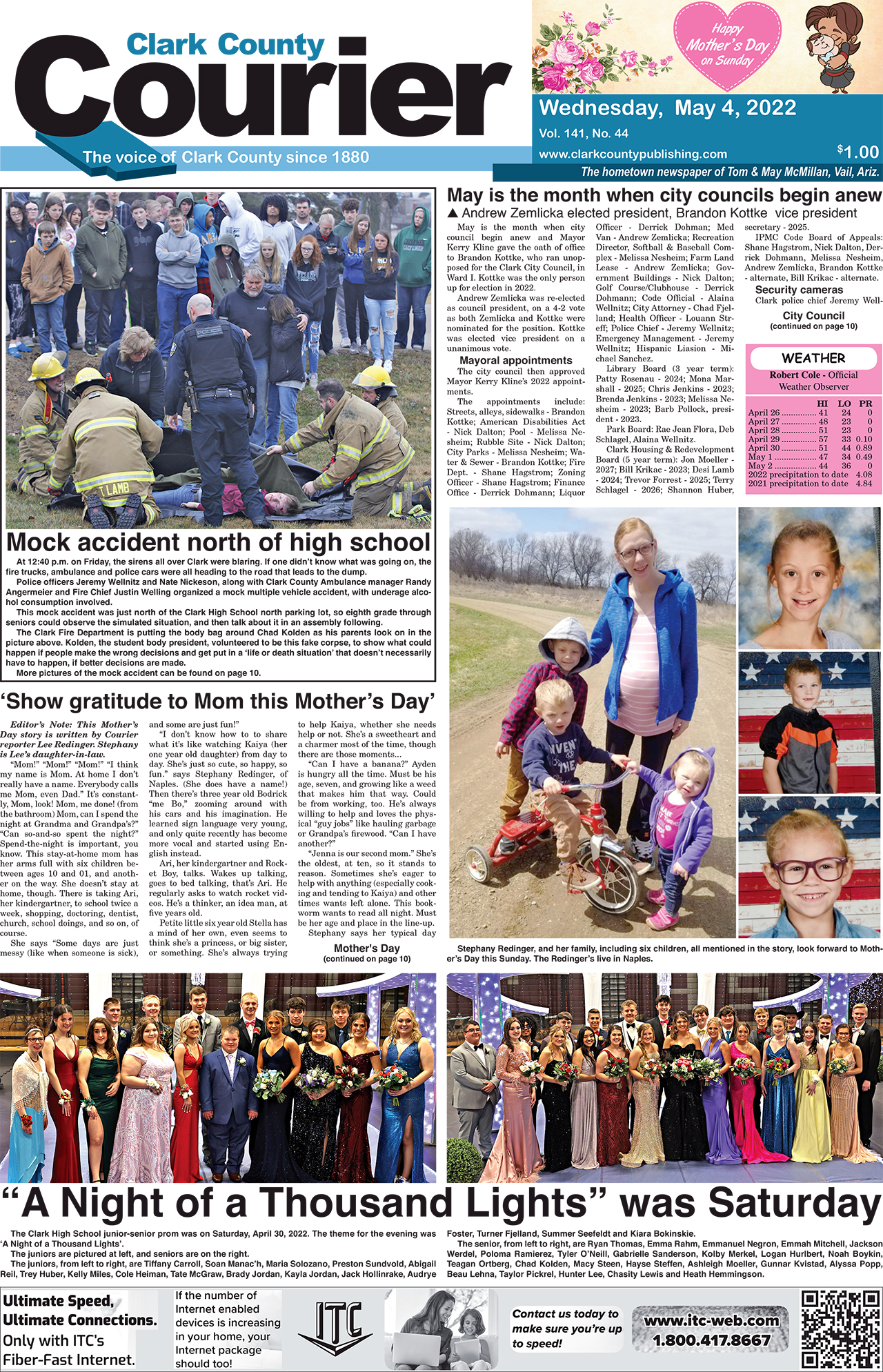 5-4-22 Courier Front page