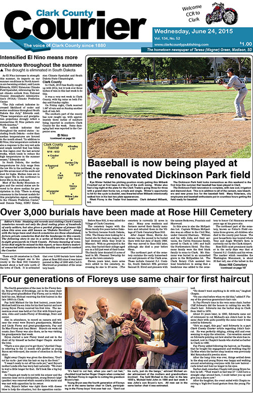 6-24 Clark Courier front page