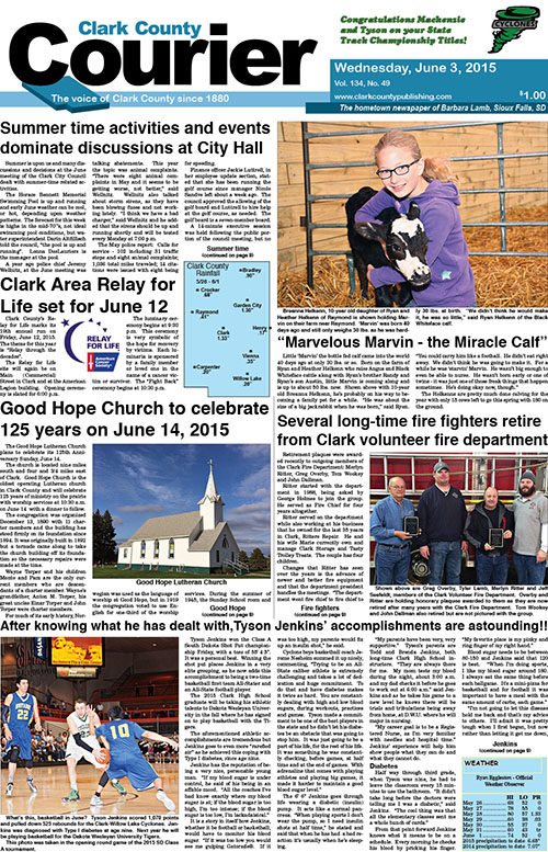 6-3 Clark Courier front page