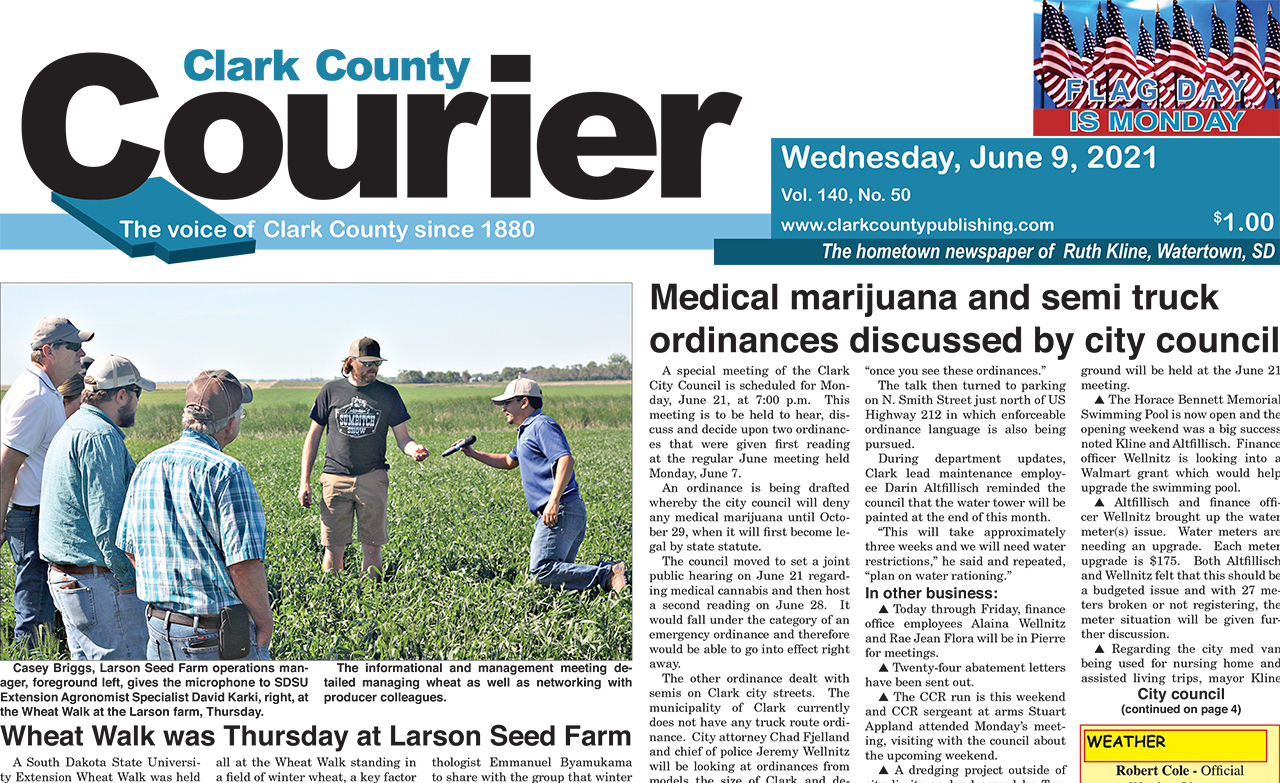 6-9 Clark Courier front page cropped