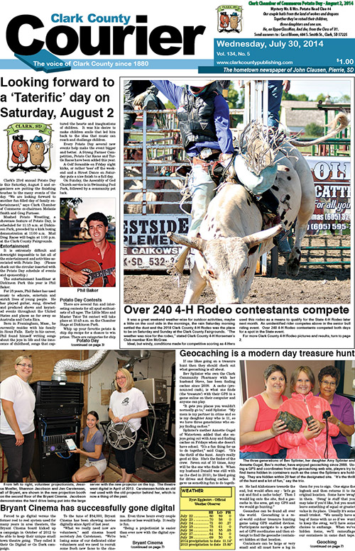 7-30 Clark Courier front page