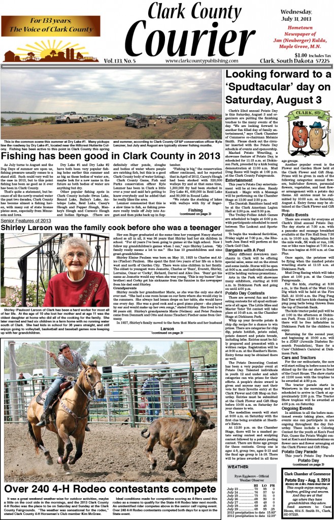 7-31 Clark Courier front page