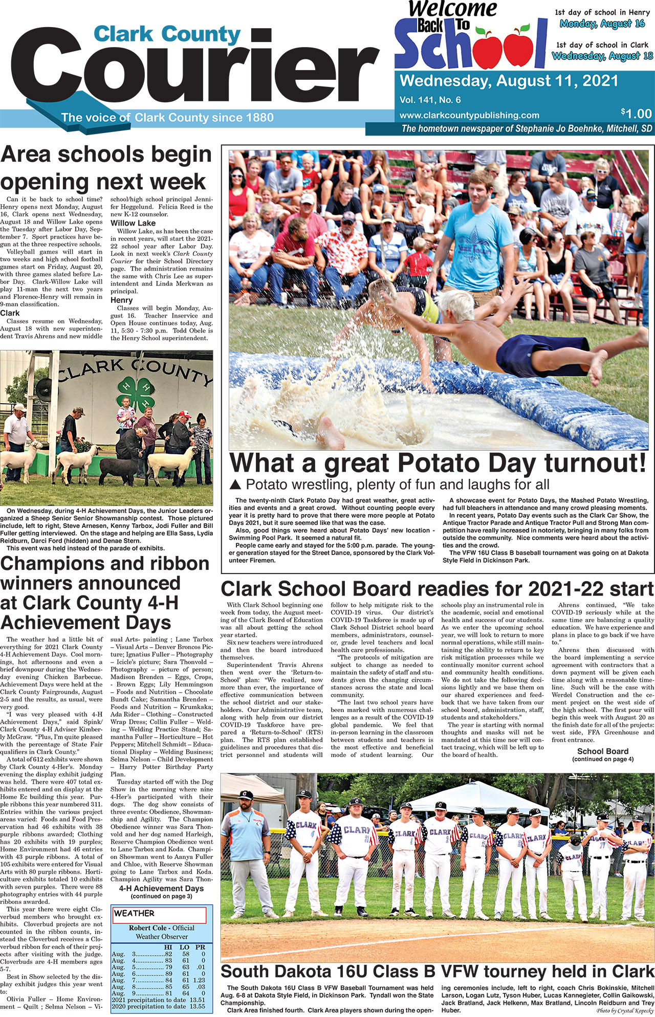 8-11 Courier front page