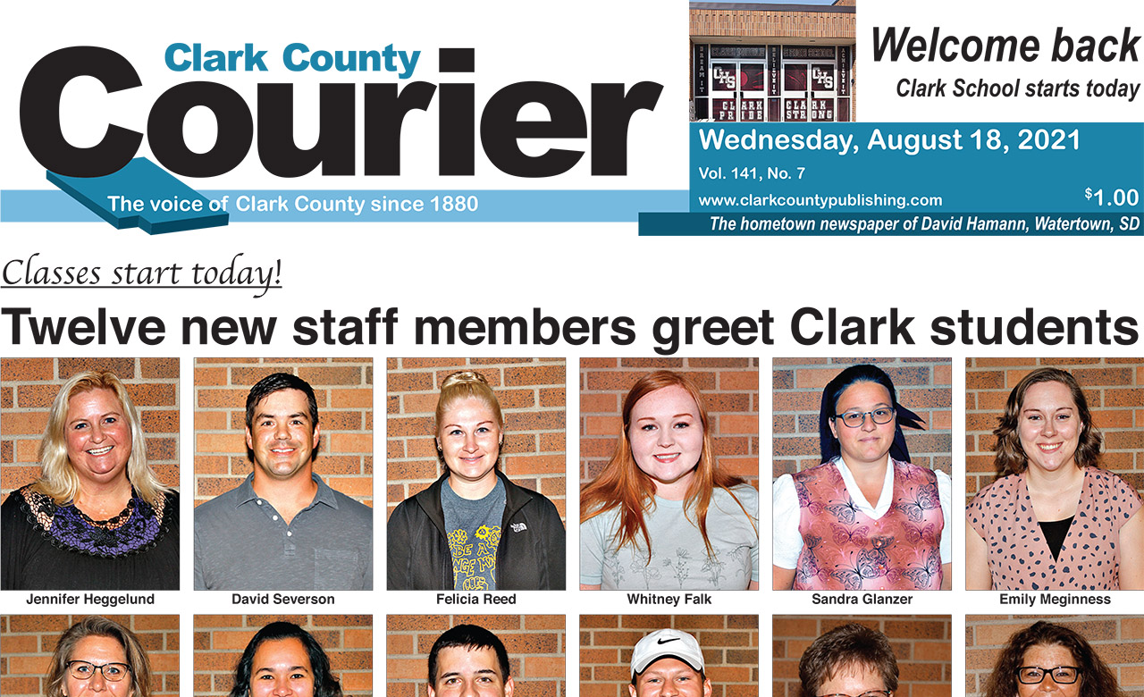 8-18 Clark Courier front page
