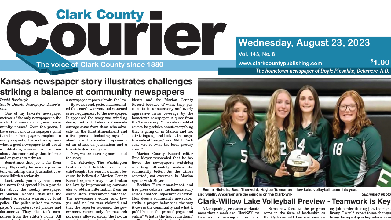 8-23-23 Clark County Courier front cropped