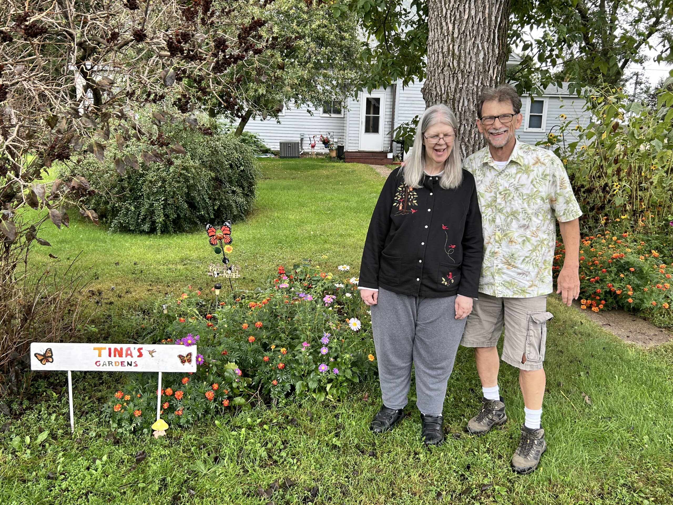 Leo Tom, Tina Bierman grow neighborly flower garden