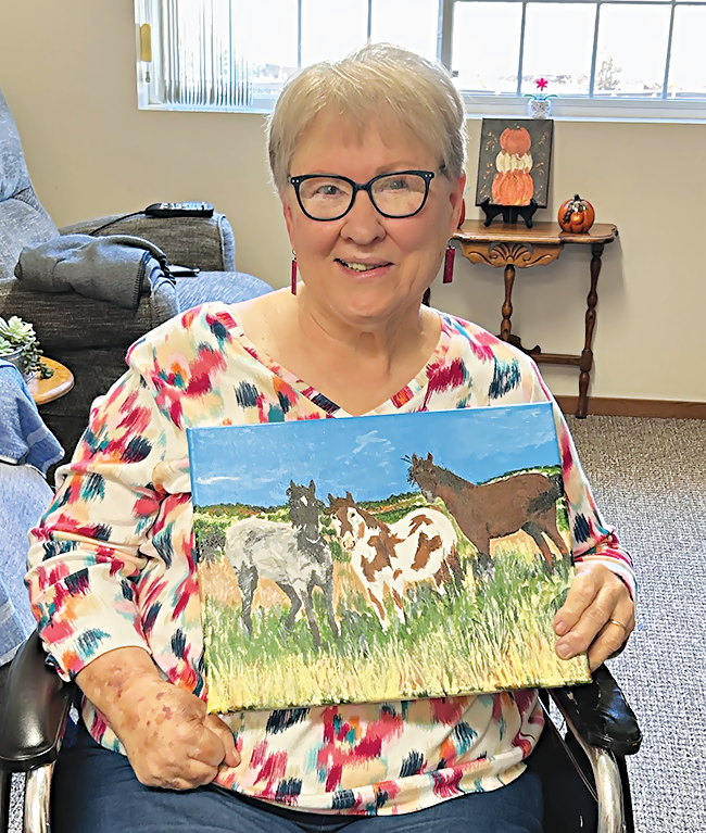 Carloyn Helkin overcomes impairments with artwork