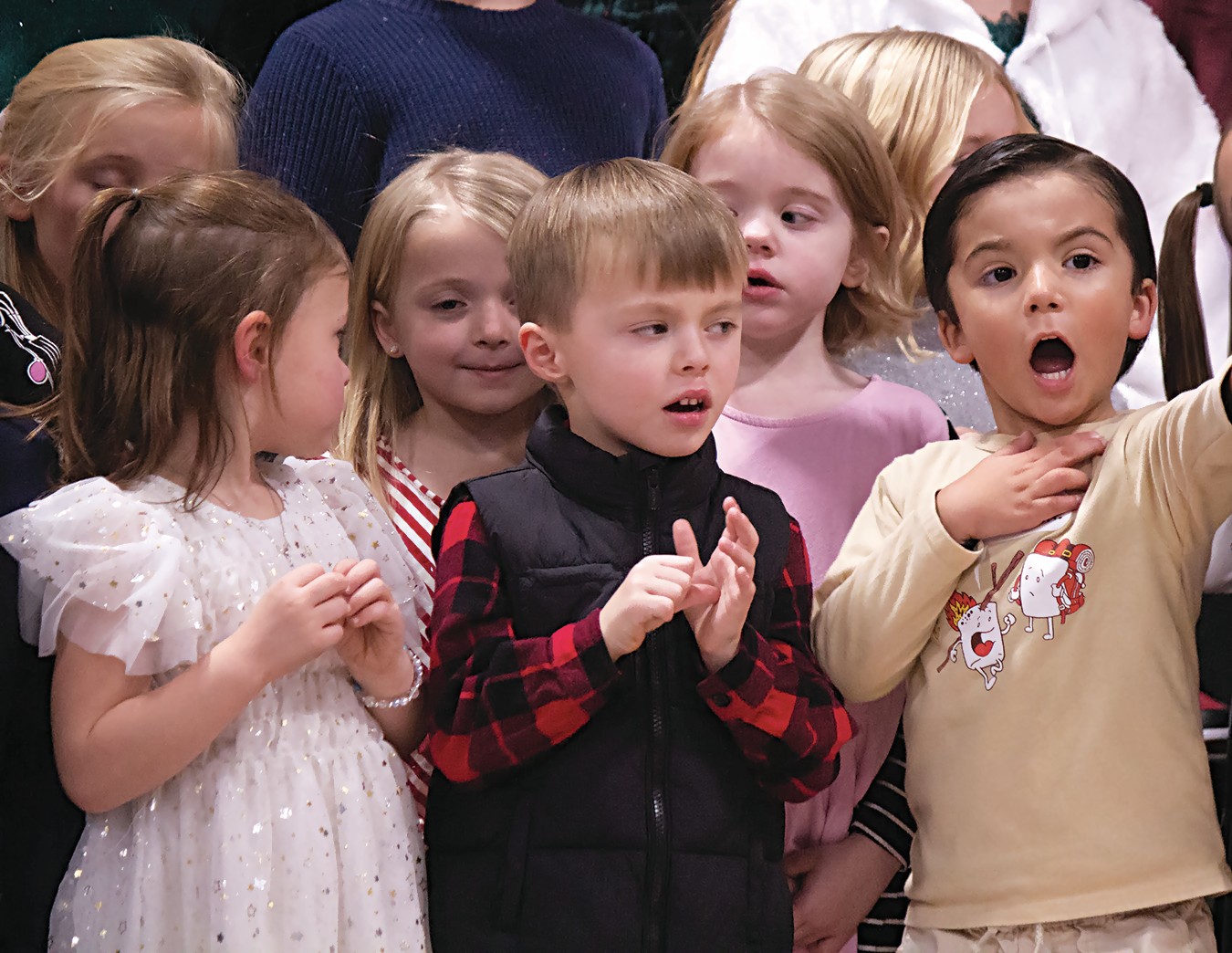 Clark Elementary youngsters steal hearts at Christmas program