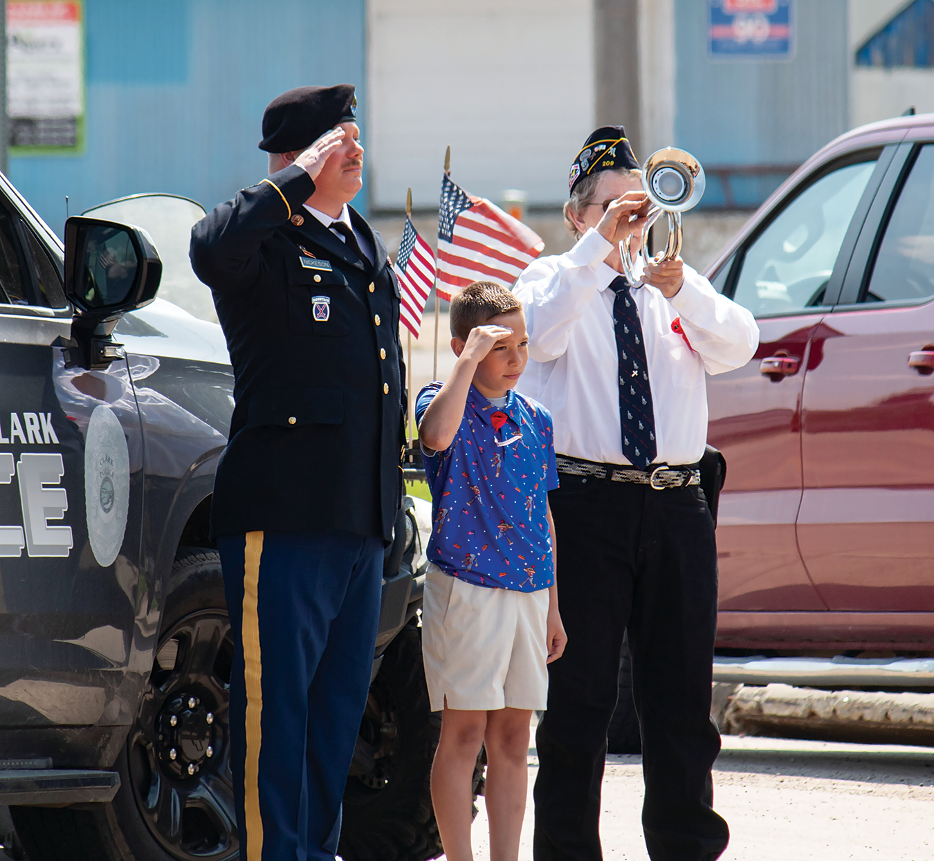 Nate Nickeson is speaker at Clark Memorial Day Program