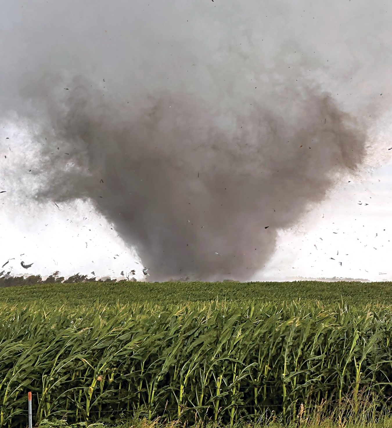 Tornado Sunday evening destroys home near Henry