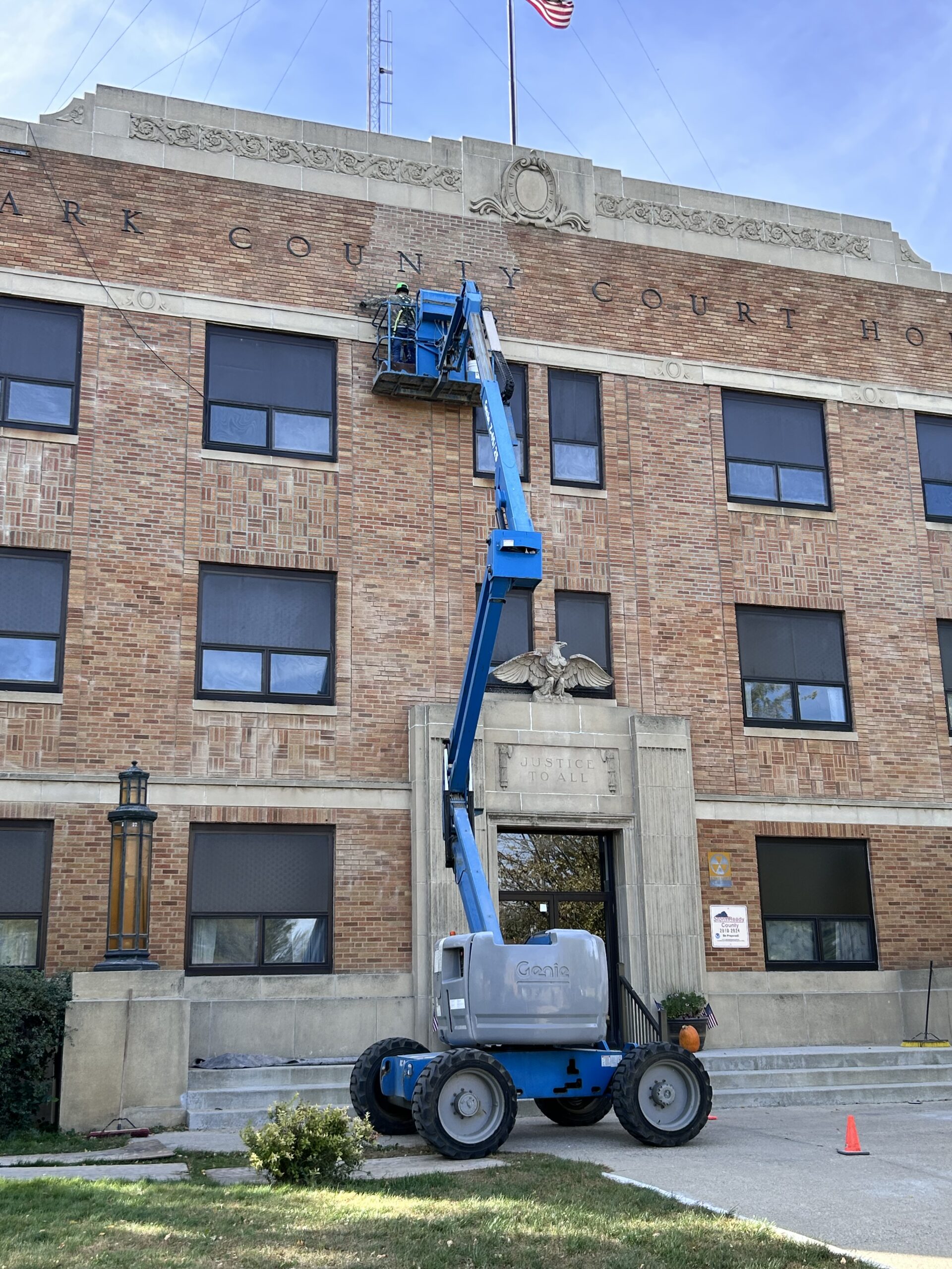 Historic Clark County Courthouse undergoing restoration