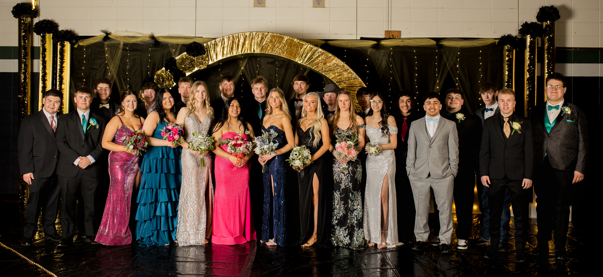 Clark’s ‘A Night of Golden Elegance’ prom was Friday