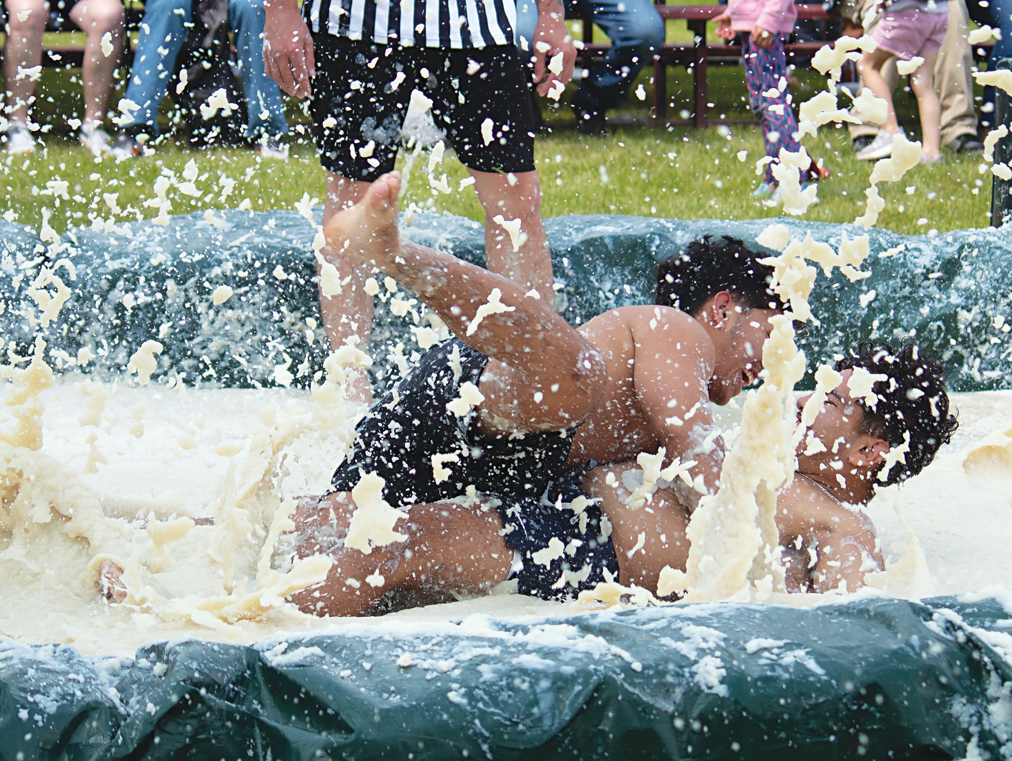 SPLOOSH! right in the mashed potatoes